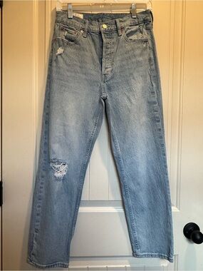 GAP Light Blue cheeky Straight high rise button fly Women’s Jeans
